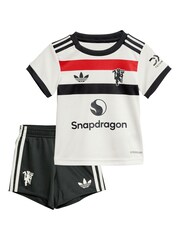 adidas White Baby Manchester United EPL Third Kit 2024-25 with Martinez 6 Printing - Image 2 of 3