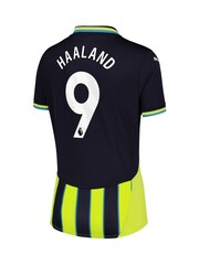 Puma Blue Womens Manchester City Away Shirt 2024-25 Haaland 9 Printing - Image 3 of 3