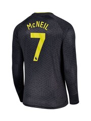 Castore Grey Everton Away Shirt 2024-25 Long Sleeve McNeil 7 Printing - Image 3 of 3