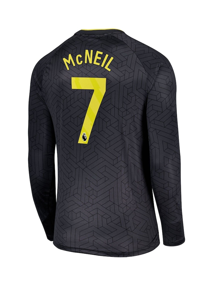 Castore Grey Everton Away Shirt 2024-25 Long Sleeve McNeil 7 Printing - Image 3 of 3