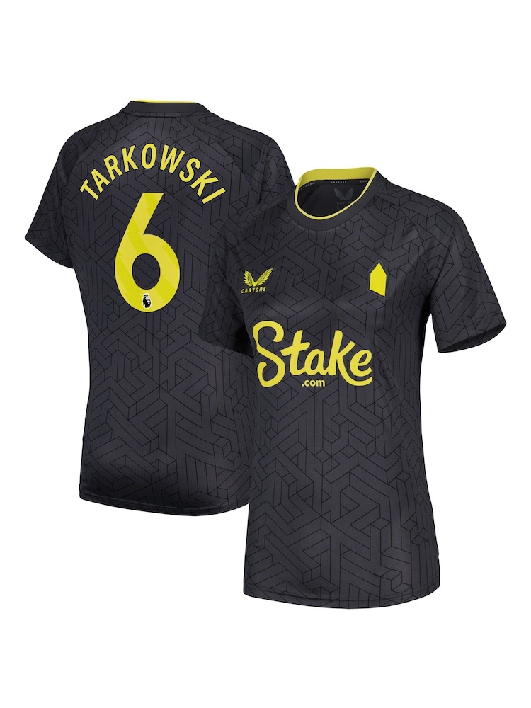 Castore Grey Womens Everton Away Shirt 2024-25 Tarkowski 6 Printing - Image 1 of 3