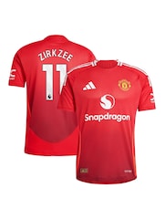 adidas Manchester United EPL Home Authentic Shirt 2024-25 With Zirkzee 11 Printing - Imagen 1 de 3