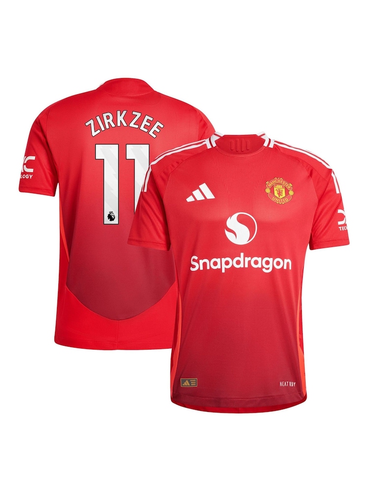 قميص أصلي بتصميم الطقم الأساسي لفريق Manchester United لموسم 2024-25 بطبعة 11 Zirkzee من adidas - صورة 1 من 3 قميص أصلي بتصميم الطقم الأساسي لفريق Manchester United لموسم 2024-25 بطبعة 11 Zirkzee من adidas - صورة 1 من 3