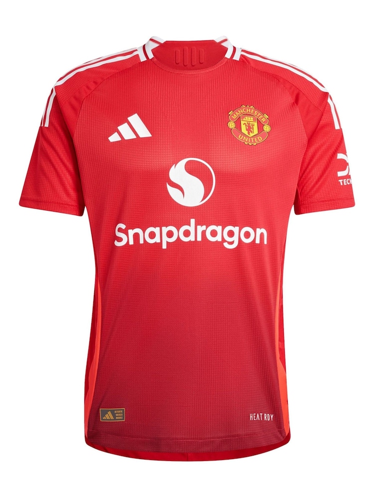 adidas Manchester United EPL Home Authentic Shirt 2024-25 With Zirkzee 11 Printing - Imagen 2 de 3