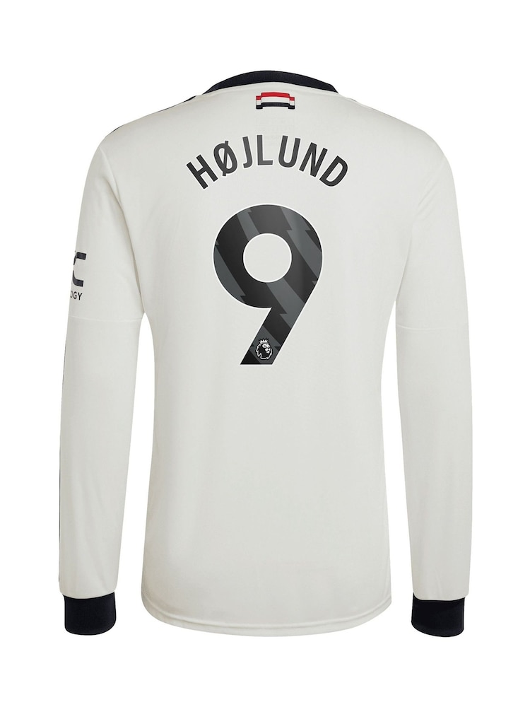 adidas Manchester United EPL Third Shirt 2024-25 Long sleeve With Hojlund 9 Printing - Imagen 2 de 3