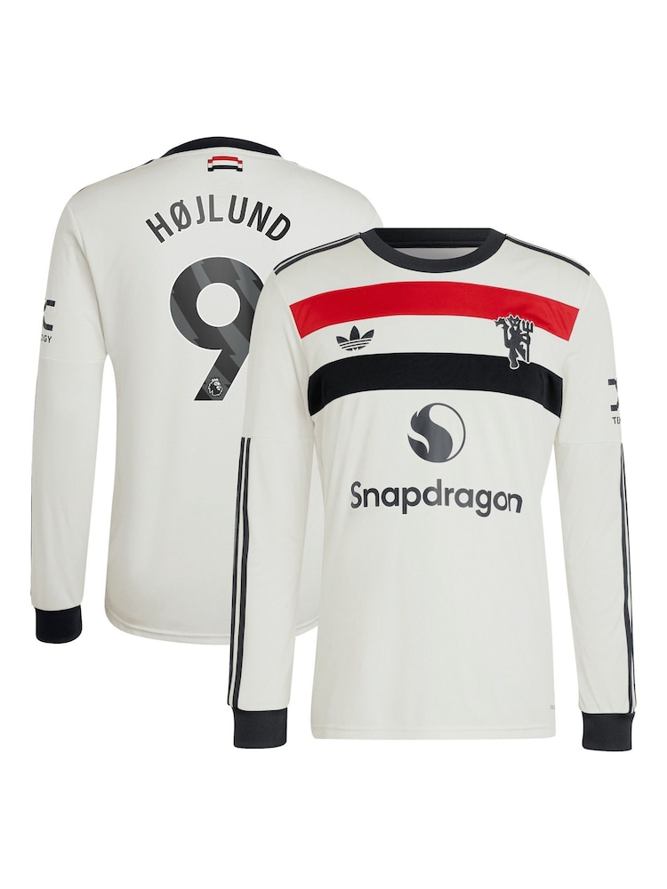 adidas Manchester United EPL Third Shirt 2024-25 Long sleeve With Hojlund 9 Printing - Imagen 3 de 3