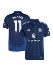 adidas Blue Manchester United EPL Away Shirt 2024-25 With Zirkzee 11 Printing - Image 1 of 3