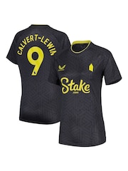 Castore Grey Womens Everton Away Shirt 2024-25 Calvert-Lewin 9 Printing - Image 1 of 3
