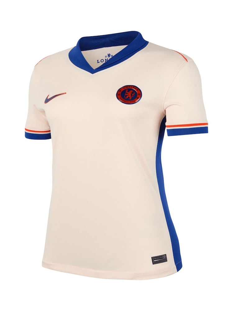 Nike Cream Womens Chelsea Away Stadium Shirt 2024-25 Palmer 20 Printing - Image 2 of 3