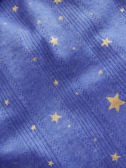 Boden Blue Ruffle Sparkle Pointelle T-Shirt - Image 3 of 3