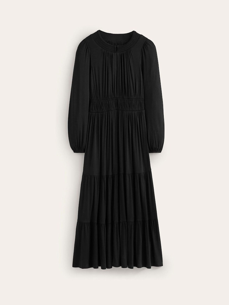 Boden Gesmoktes Stufen-Midi-Kleid aus Jersey - Bild 5 von 5