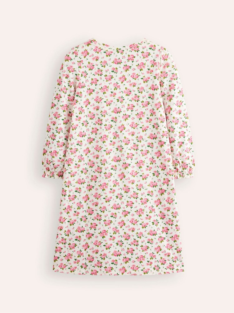 Boden White Printed Long Sleeved Nightie - Image 2 of 3