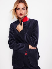 Boden Blue Relaxed Cord Blazer - Image 1 of 5