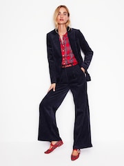 Boden Blue Relaxed Cord Blazer - Image 4 of 5