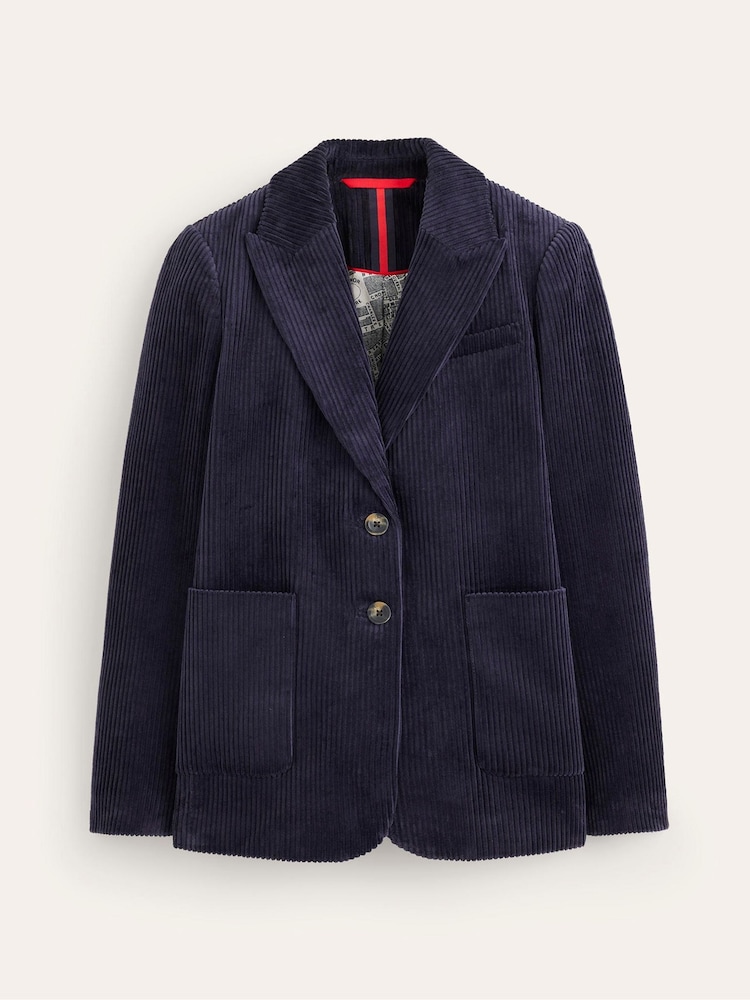 Boden Blue Relaxed Cord Blazer - Image 5 of 5