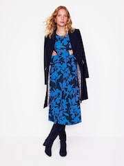 Boden Blue Puff Sleeve Blouson Dress - Image 2 of 6