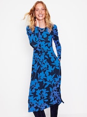 Boden Blue Puff Sleeve Blouson Dress - Image 5 of 6
