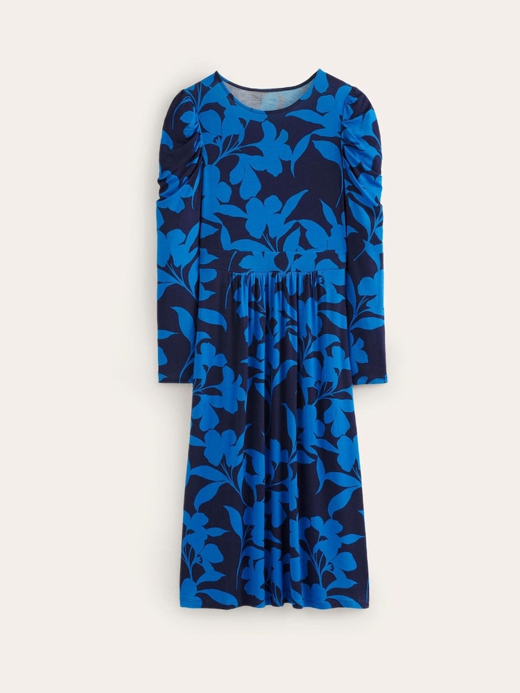 Boden Blue Puff Sleeve Blouson Dress - Image 6 of 6 Boden Blue Puff Sleeve Blouson Dress - Image 6 of 6