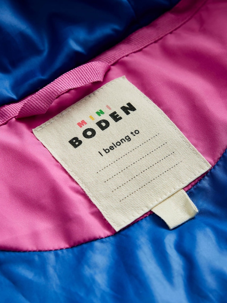Boden Pink Rainbow Fun Padded Coat - Image 4 of 4