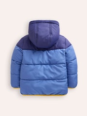Boden Blue Reversible Cosy Borg Coat - Image 3 of 4
