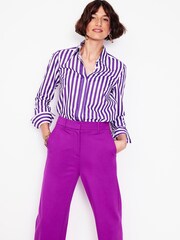 Boden Purple Sienna 100% Cotton Shirt - Image 1 of 5