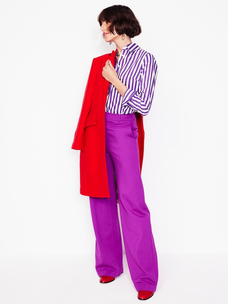 Boden Purple Sienna 100% Cotton Shirt - Image 2 of 5 Boden Purple Sienna 100% Cotton Shirt - Image 2 of 5