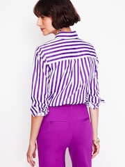 Boden Purple Sienna 100% Cotton Shirt - Image 4 of 5