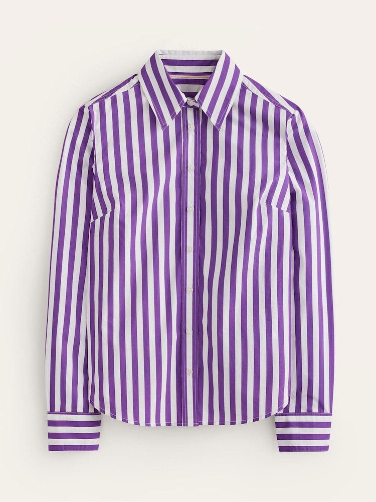 Boden Purple Sienna 100% Cotton Shirt - Image 5 of 5 Boden Purple Sienna 100% Cotton Shirt - Image 5 of 5