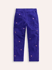 Boden Blue Pull-On Cord 100% Cotton Trousers - Image 1 of 3