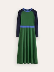 Boden Green Sam Colourblock Knitted Dress - Image 5 of 6
