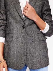 Boden Brown Relaxed Wool Blazer - Image 4 of 6
