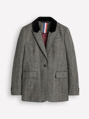 Boden Brown Relaxed Wool Blazer - Image 6 of 6