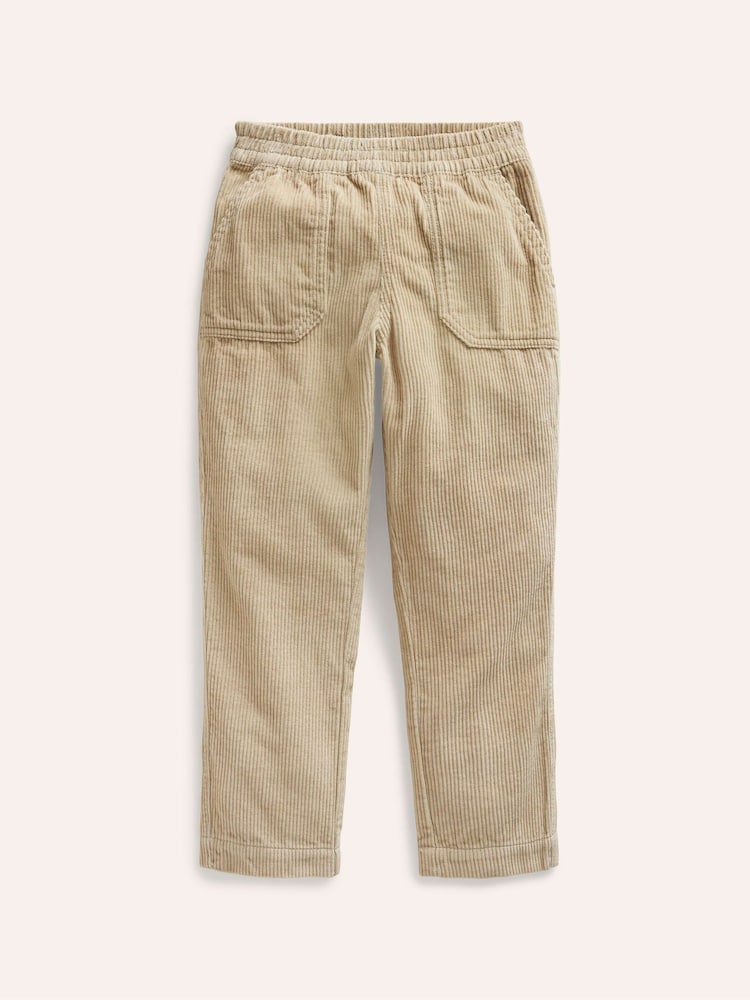 Boden Brown 100% Cotton Pull On Cord Trousers - Image 1 of 3