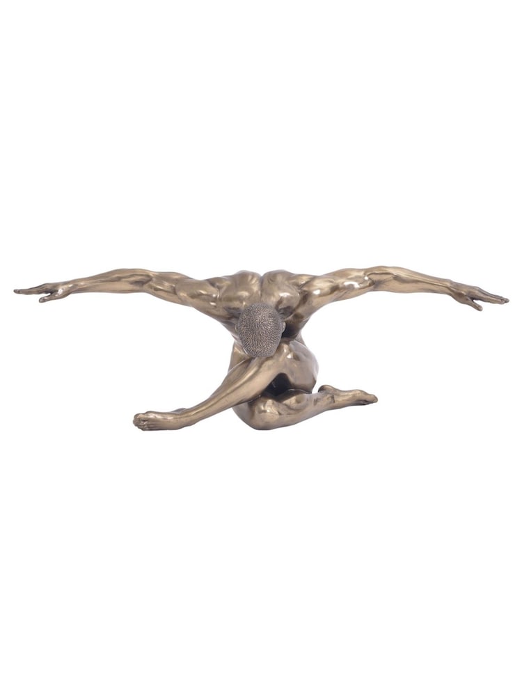 Libra Interiors Bronze Male Keswick Arms Outstretched Sculpture - Image 3 of 3