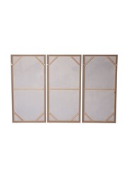 Libra Interiors Naturals Gold Framed Tropical Birds 3 Piece Canvas - Image 3 of 5