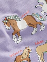 Boden Purple 100% Cotton Printed Graphic T-Shirt - Image 3 of 3