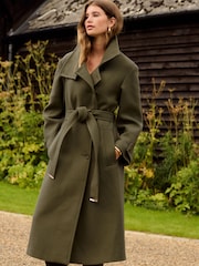 Khaki Green N.Premium Funnel Coat - Image 1 of 4