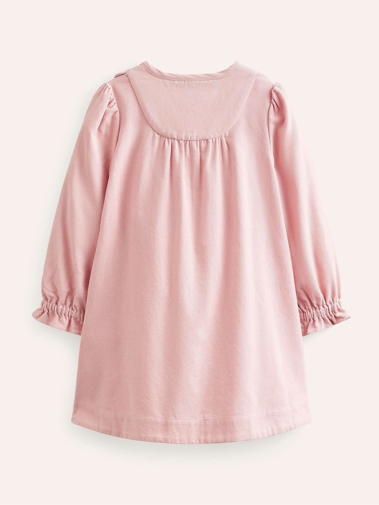 Boden Pink 100% Cotton Norah Scallop Corduroy Dress - Image 2 of 3 Boden Pink 100% Cotton Norah Scallop Corduroy Dress - Image 2 of 3
