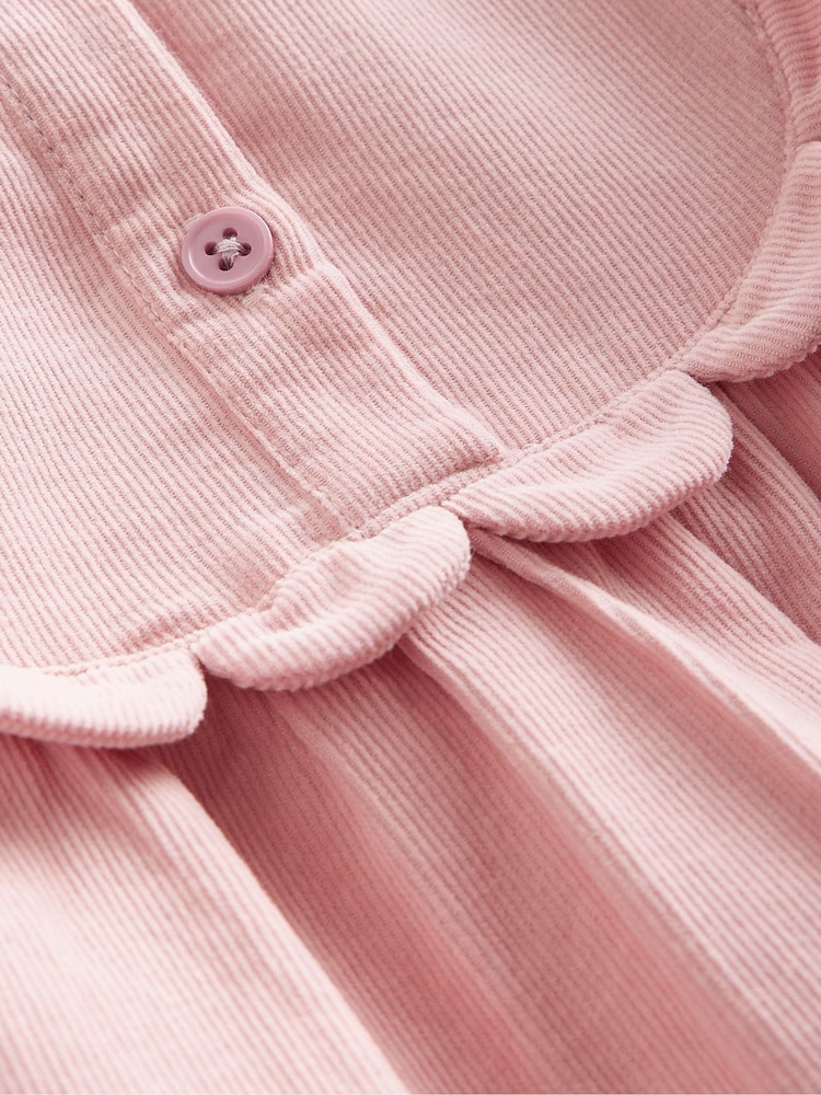 Boden Pink 100% Cotton Norah Scallop Corduroy Dress - Image 3 of 3 Boden Pink 100% Cotton Norah Scallop Corduroy Dress - Image 3 of 3
