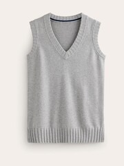 Boden Grey Longline V-Neck Tank Top - Image 5 of 6