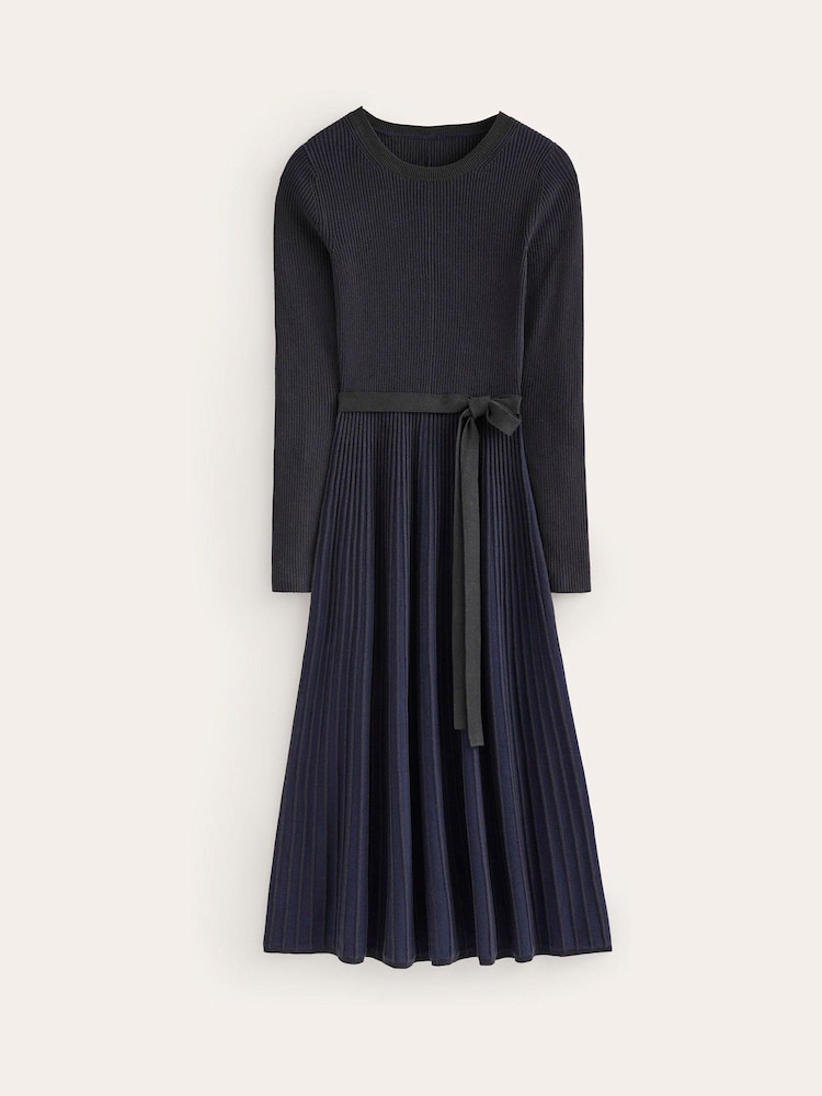 Boden Blue Lola Knitted Midi Dress - Image 5 of 6