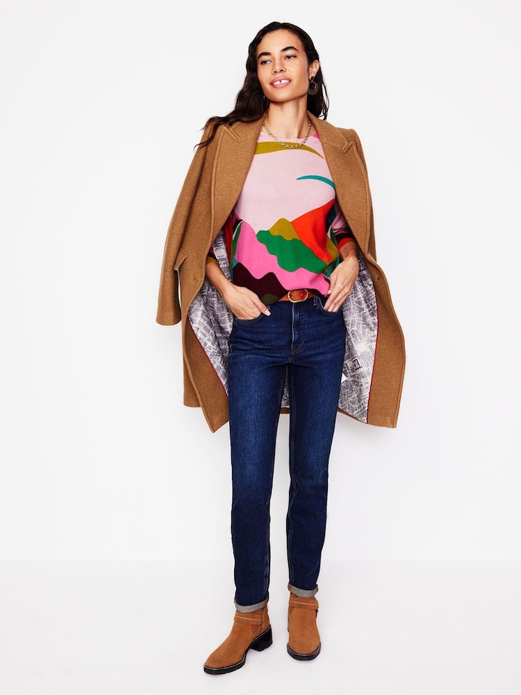 Boden Pink Lydia Cashmere Jumper - Image 2 of 6 Boden Pink Lydia Cashmere Jumper - Image 2 of 6