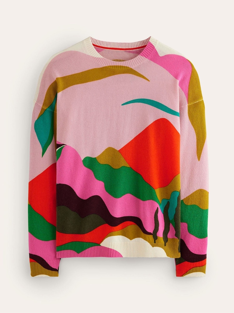Boden Pink Lydia Cashmere Jumper - Image 6 of 6
