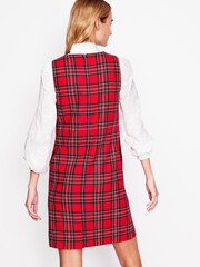 Boden Red Pia Wool Shift Dress - Image 5 of 7
