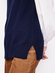 Boden Blue Longline V-Neck Tank - Image 2 of 6