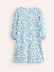Boden Blue Printed Long Sleeved Nightie - Image 2 of 3