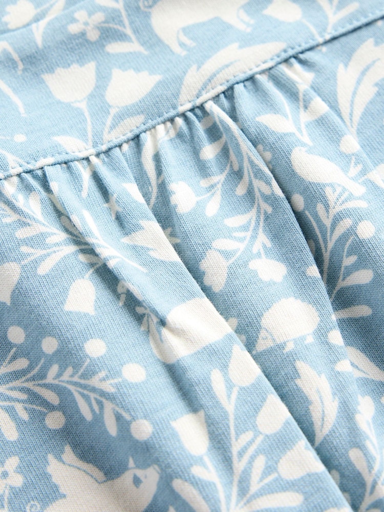 Boden Blue Printed Long Sleeved Nightie - Image 3 of 3 Boden Blue Printed Long Sleeved Nightie - Image 3 of 3