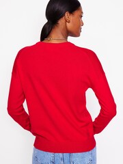 Boden Red Natasha Novelty Jumper - Image 3 of 6