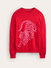 Boden Red Natasha Novelty Jumper - Image 6 of 6