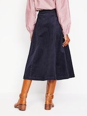 Boden Blue Petra Corduroy Midi Skirt - Image 3 of 5